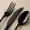 Mirror Black Cutlery