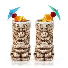 Ceramic Tiki Cocktail Mug