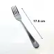#1010201-DF-MBK; Stainless steel dessert fork #MBK