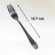 #1084B-17MBK; Stainless steel dessert fork #MBK