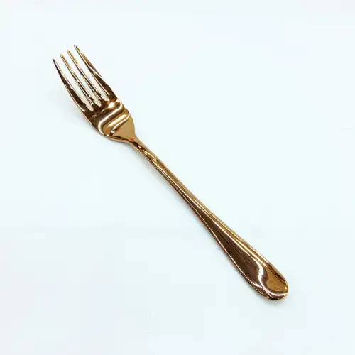 #1084B-17RG; Stainless steel dessert fork #RG