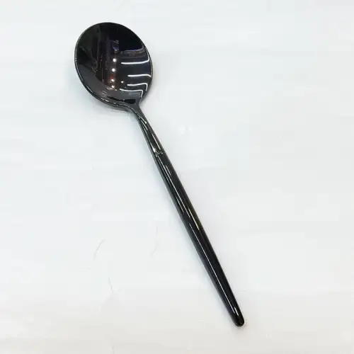 #1171304-4-BK; Stainless steel tea spoon #BK