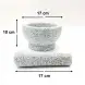 #1710; Mortar and pestle 17x10cm
