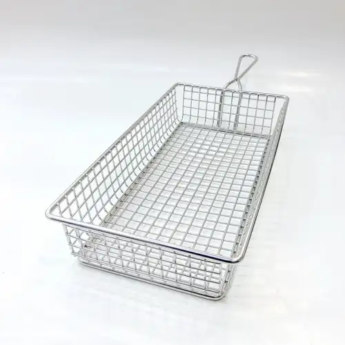 #261345; Stainless steel mini fries basket 26x13cm