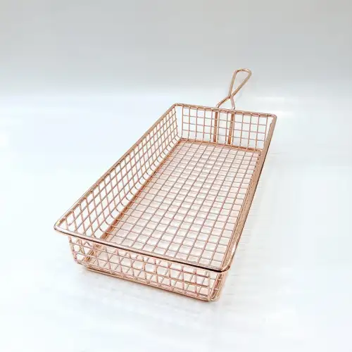 #261345-RGD; Stainless steel mini fries basket 26x13cm
