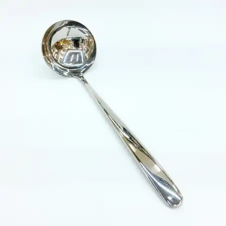 #3017-7-A; Stainless steel soup ladle..