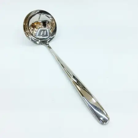 #3017-8-A; Stainless steel soup ladle..