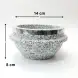 #5RYB1408; Stone pot with lid 14x8cm
