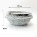 #5RYB1608; Stone pot with lid 16x8cm