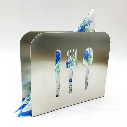 #60763; Stainless steel napkin holder