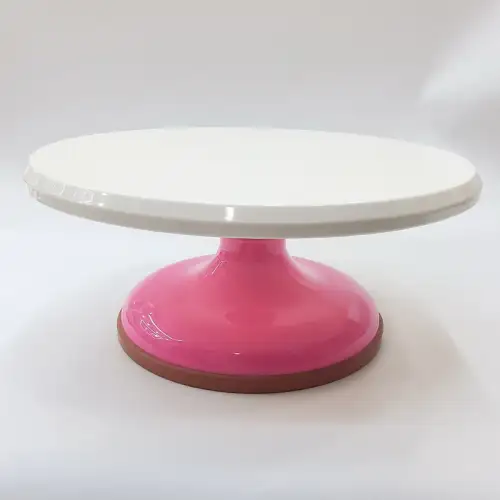 #8020-PK; Cake turntable color base pink
