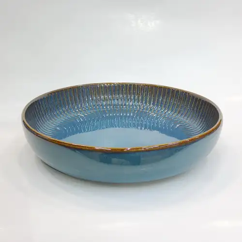 #AA2337;  Ceramic salad bowl 8.25" #XG