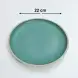 #AA2604-GN; Ceramic 8.8" plate #GN