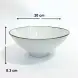 #AA4101-WT; Ceramic 8" bowl #F776