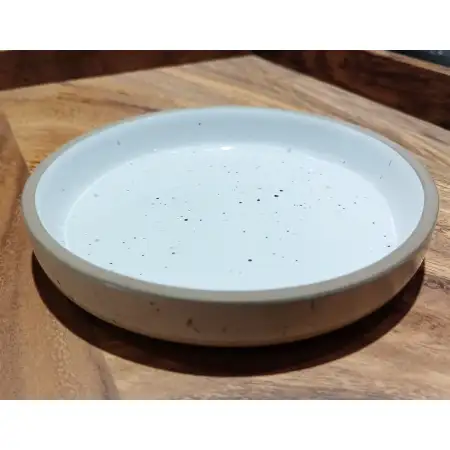 #AA6103; Ceramic 5" rd. plate #NES..