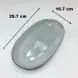 #AA6710; Ceramic oval plate 11.5"- QX