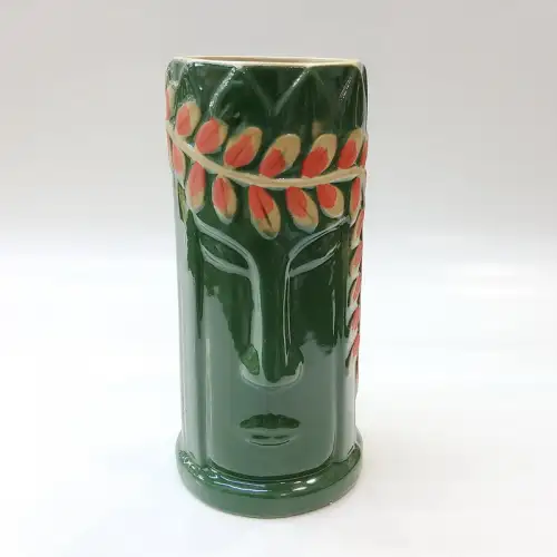 #AB0120; Ceramic tiki cup 425ml