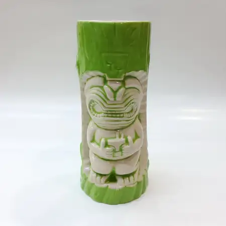 #AB0311; Ceramic tiki cup 460ml..