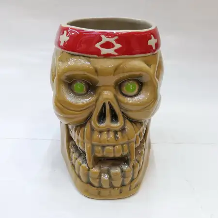 #AB1263; Ceramic tiki cup 400ml..
