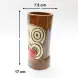 #AB7519; Ceramic tiki cup 450ml