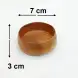 #AC0703;  Acacia wood bowl 7cm