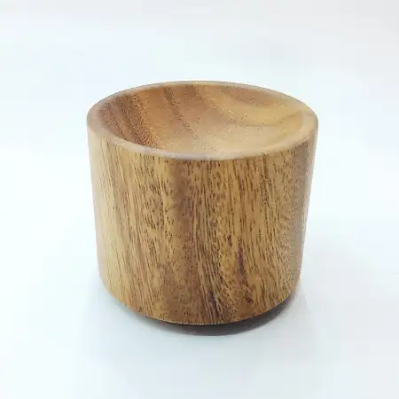 #AC0975H; Wooden cylinder plate 9cm ..