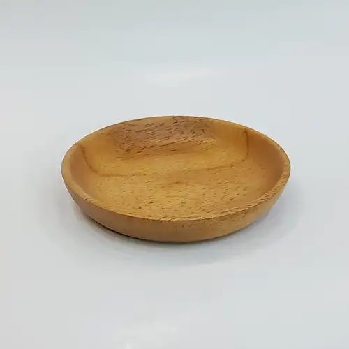 #AC105R;  Acacia wood plate 10cm