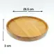 #AC10P; Acacia wood round plates 10"