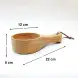 #AC1222; Acacia wood bowl w handle 12cm