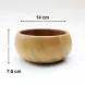 #AC146076W; Acacia wood bowl 14cm