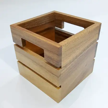 #AC1515K; Acacia wood organizer 15cm..