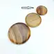 #AC15R; Acacia wood plate 15cm