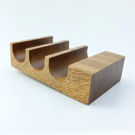 #AC16509; Acacia wood taco holder