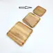 #AC165S; Acacia wood plate 16.5x16.5cm