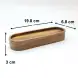 #AC19868; Acacia wood tray 19.8x6.8cm