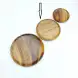 #AC20R; Acacia wood plate Rd. 20cm