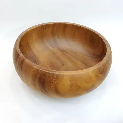 #AC215100W; Acacia wood bowl Dia. 21.5cm #AC215100W; Acacia wood bowl Dia. 21.5cm