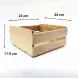 #AC2324K; Acacia wood crate 23x24cm