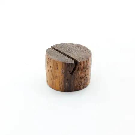 #AC2511E; Acacia wood tag holder ..
