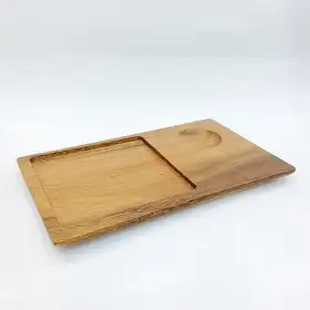#AC2515W; Acacia wood plate 25x15cm