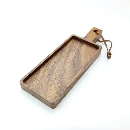 #AC2609; Acacia wood serving board 26x9cm