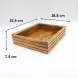 #AC325265KH;  Acacia flow tray 32.5x26.5x7.5cm