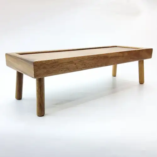 #AC35513K; Acacia wood riser 35.5x13cm low