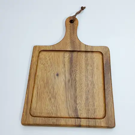 #AC3624;  Acacia wood serving board 36x2..