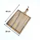#AC4025 ; Acacia wood serving board 40x25cm