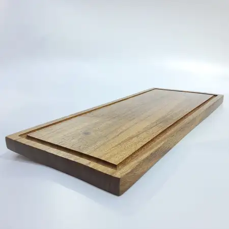 #AC43195;  Acacia wood serving board 43x19.5cm