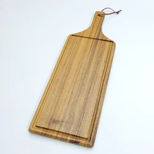 #AC5218;  Acacia wood serving board 52x18cm