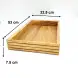 #AC53325KH;  Acacia tray 53x32.5x7.5cm
