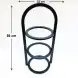 #AG220-553H; Metal round 3 tiers stand 22cm                           