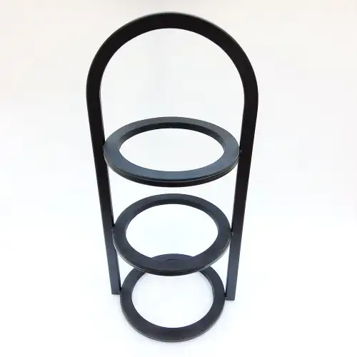 #AG220-553H; Metal round 3 tiers stand 22cm                           